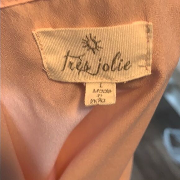 Tre’s Jolie sleeveless blouse pink size large - Picture 6 of 8